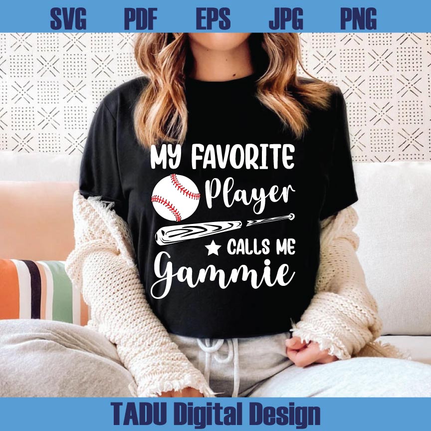 My Favorite Player Calls Me Grandma SVG Baseball Grandma PNG - BundleofSVG