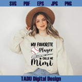 My Favorite Player Calls Me Mimi SVG PNG Baseball Mimi Shirt Design - BundleofSVG