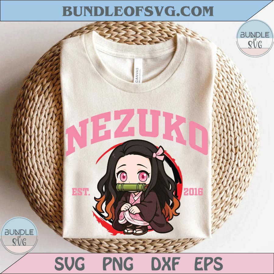 Nezuko Png Demon Slayer Svg Anime Lover Png Infinity Castle Svg