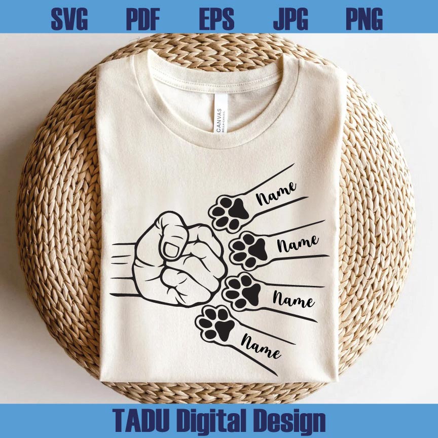 Dog Dad Svg Gift for Dog Lover Png Dog Fathers Svg Personalized Png Svg Dxf Eps Files