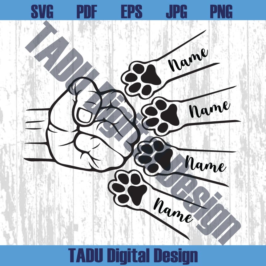 Dog Dad Svg Gift for Dog Lover Png Dog Fathers Svg Personalized Png Svg Dxf Eps Files