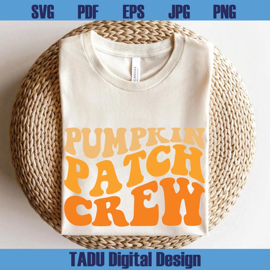Pumpkin Patch Crew Svg Harvest Png Retro Fall Svg Autumn Png