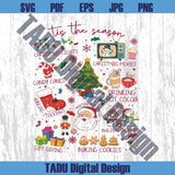 Tis The Season Christmas Png Festive Png Retro Xmas Png