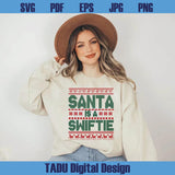 Santa is a Swiftie Png Swiftmas Svg Swiftie Christmas Era Png