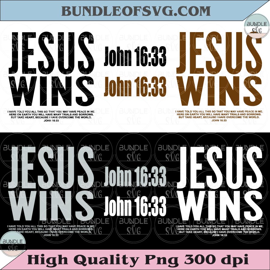 Jesus Wins Svg Christian Men Svg Men's Christian Png T-Shirt Design - BundleofSVG