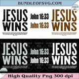 Jesus Wins Svg Christian Men Svg Men's Christian Png T-Shirt Design - BundleofSVG