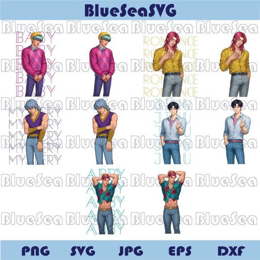 Saja Boys Png Bundle Kpop Demon Hunters Saja Boys Clipart Merch