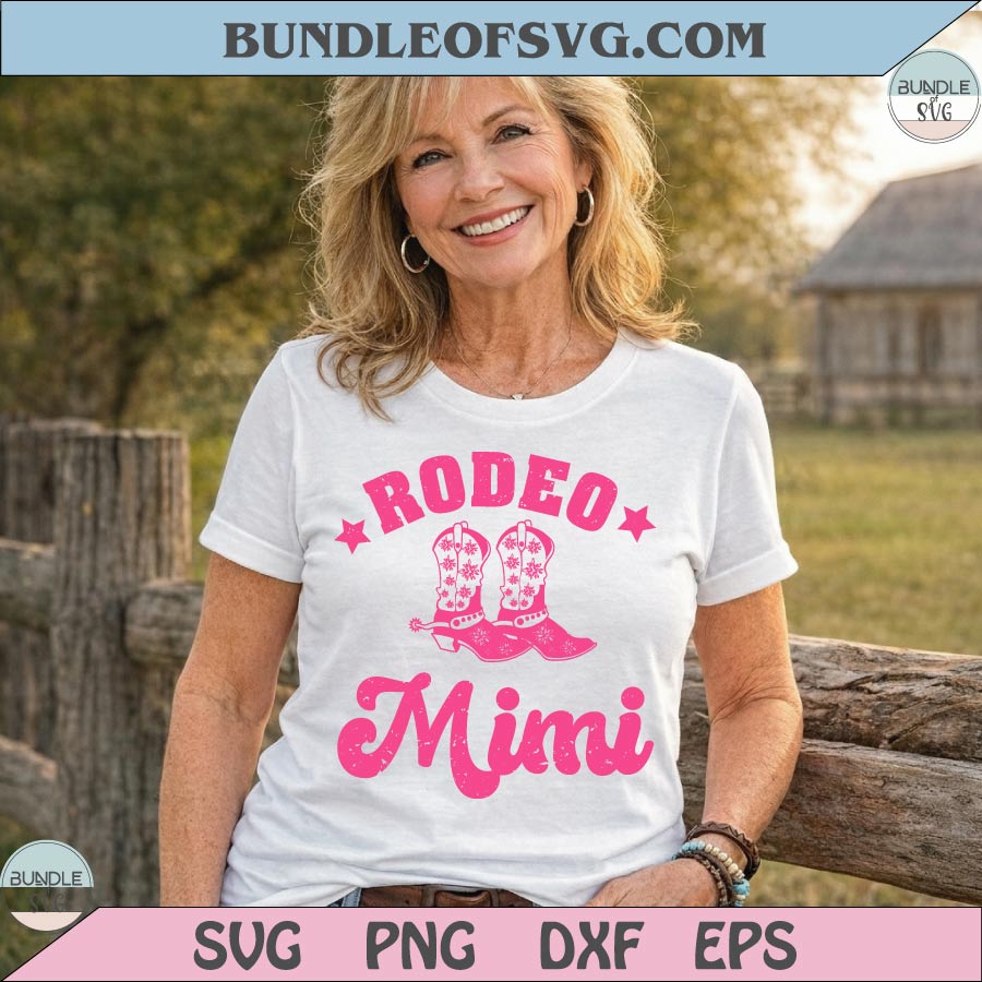 Rodeo Mimi Png Western Grandma Svg Country Family Svg Cowgirl - BundleofSVG