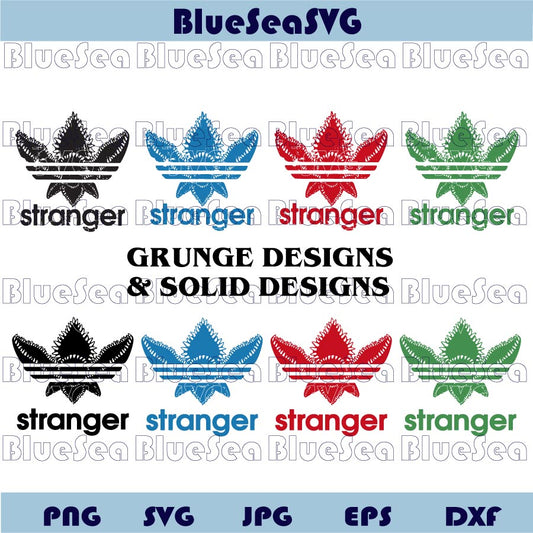 Stranger Things Demogorgon Svg Bundle Stranger Things Adidas Svg - Blue Sea Svg