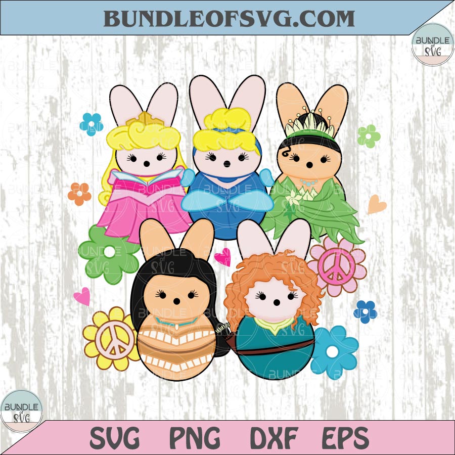 Easter Disney Pincess Png Cute Bunny Pincess Kids Girl Easter Png