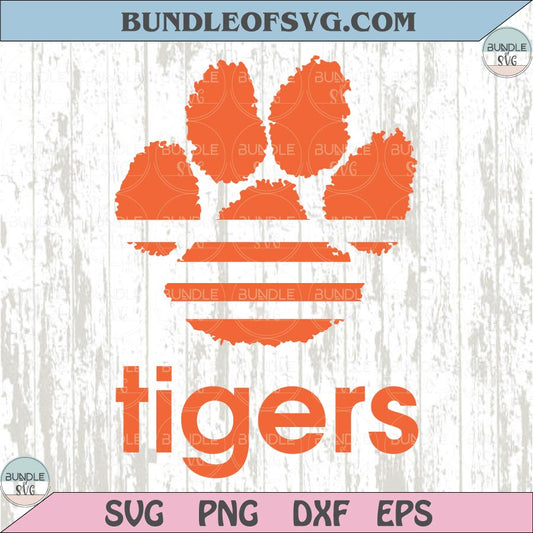 Clemson Tigers Svg Tiger Paw Png Clemson University CU 1889 Svg