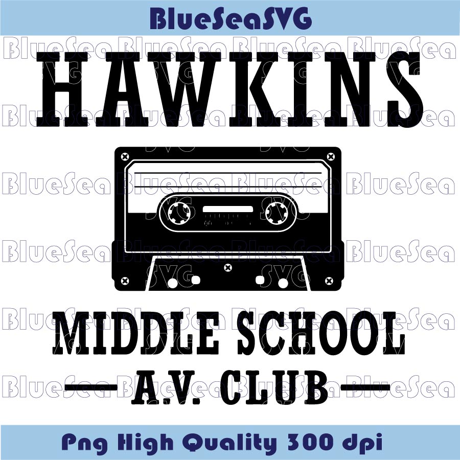 Stranger Things Hawkins Middle School AV Club Svg Friends Svg - BundleofSVG