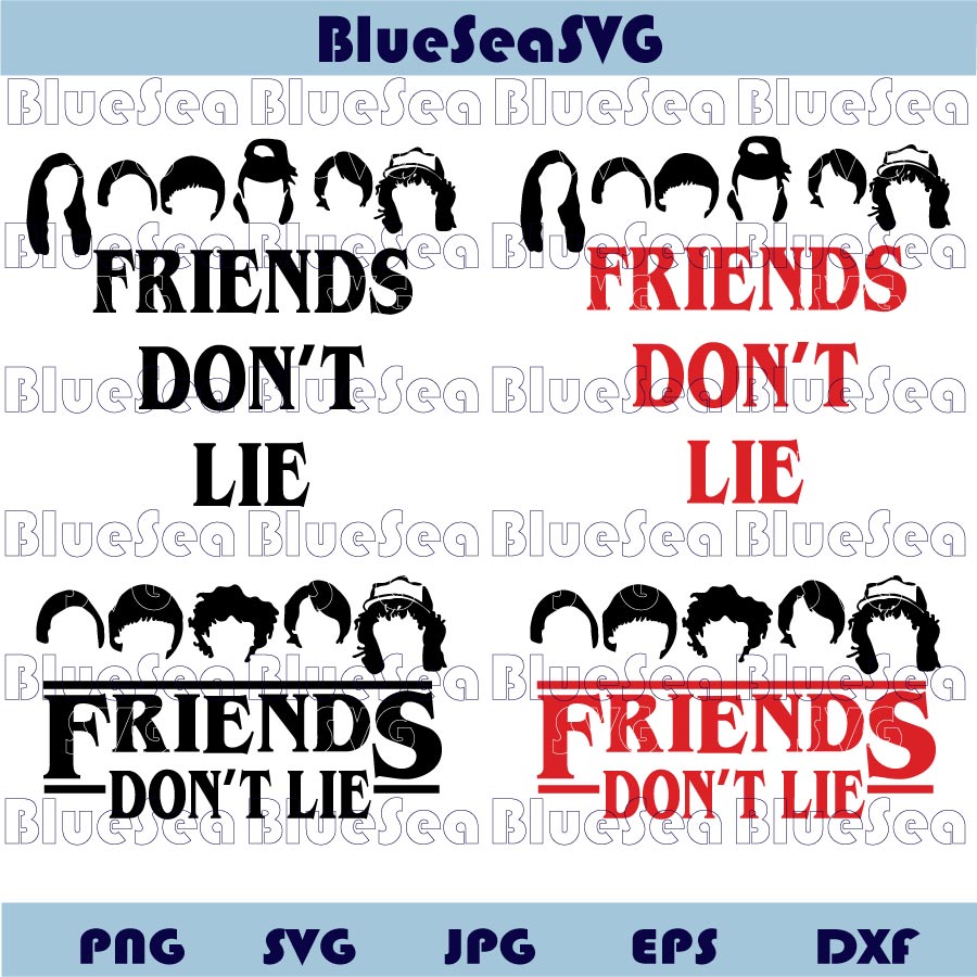Bundle Stranger Things Kids Svg Friends Don't Lie Svg Png - BundleofSVG
