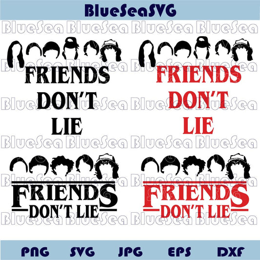 Bundle Stranger Things Kids Svg Friends Don't Lie Svg Png - BundleofSVG