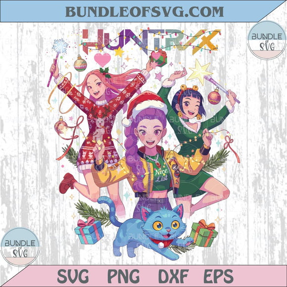 Huntrix Christmas Clipart Png Kpop Demon Hunters Png Saja Girls Png