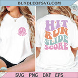 Custom Name Softball Hit Run Slide Score Svg Personalized Baseball - BundleofSVG
