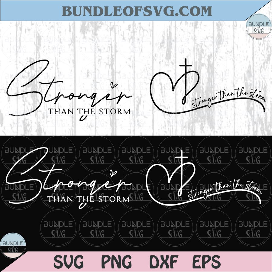 Stronger Than The Storm Svg Self Care Svg Boho Inspirational Png - BundleofSVG