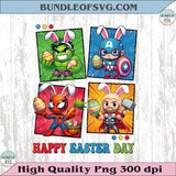 Happy Easter Day Avengers Bunny Png Superheroes Bunny Png - BundleofSVG