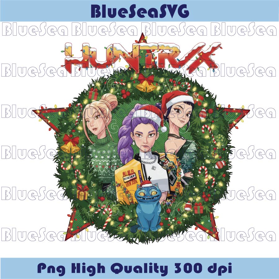Christmas Huntrix Png Decor Huntrix Christmas Png Demon Hunter - BundleofSVG