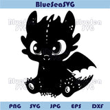 Toothless Svg Bundle Toothless Dragon Svg Night Fury Silhouette Dxf - Blue Sea Svg