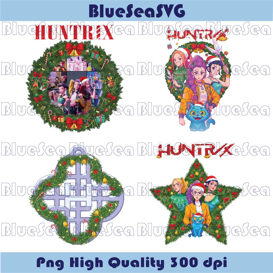 Christmas Huntrix Png Decor Huntrix Christmas Png Demon Hunter - BundleofSVG