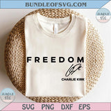 Charlie Kirk Freedom Svg Justice For Charlie Png Patriotic Civil Right