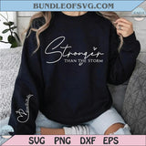 Stronger Than The Storm Svg Self Care Svg Boho Inspirational Png - BundleofSVG