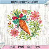 Coquette Carrot Png Boho Floral Carrot Spring Flowers Easter Png - BundleofSVG