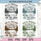 Christian Fishing Png Cast All Your Cares Peter 5:7 Scripture Png - BundleofSVG