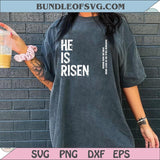Hi Is Risen Png Matthew 28 6 Easter Png Sleeve Design Christian Png - BundleofSVG