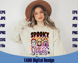 Horror Movie Halloween Svg Spooky Vibes Png Retro Scary Movie Svg