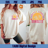 Forever Chasing Sunsets Png Retro Summer Svg Beach Vibes Png