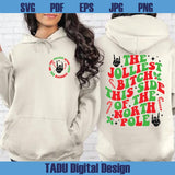 The Jolliest Bitch This Side of the North Pole Svg Funny Christmas Png