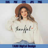 Thankful Svg Hand Lettering Thanksgiving Svg Thankful Heart Png