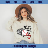 That's My Boy Baseball Png Leopard Heart Baseball Player Svg
