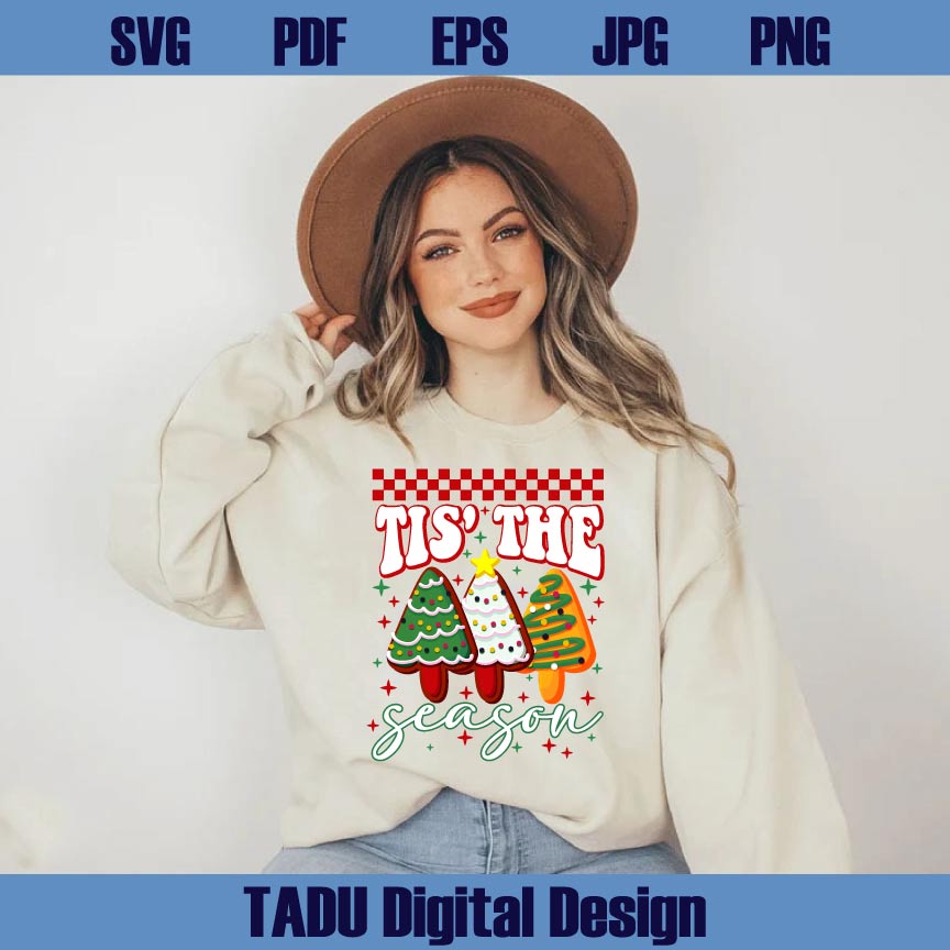 Tis' The Season Christmas Png Christmas Tree Cake Coquette Png