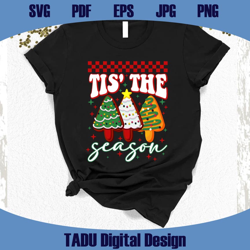 Tis' The Season Christmas Png Christmas Tree Cake Coquette Png