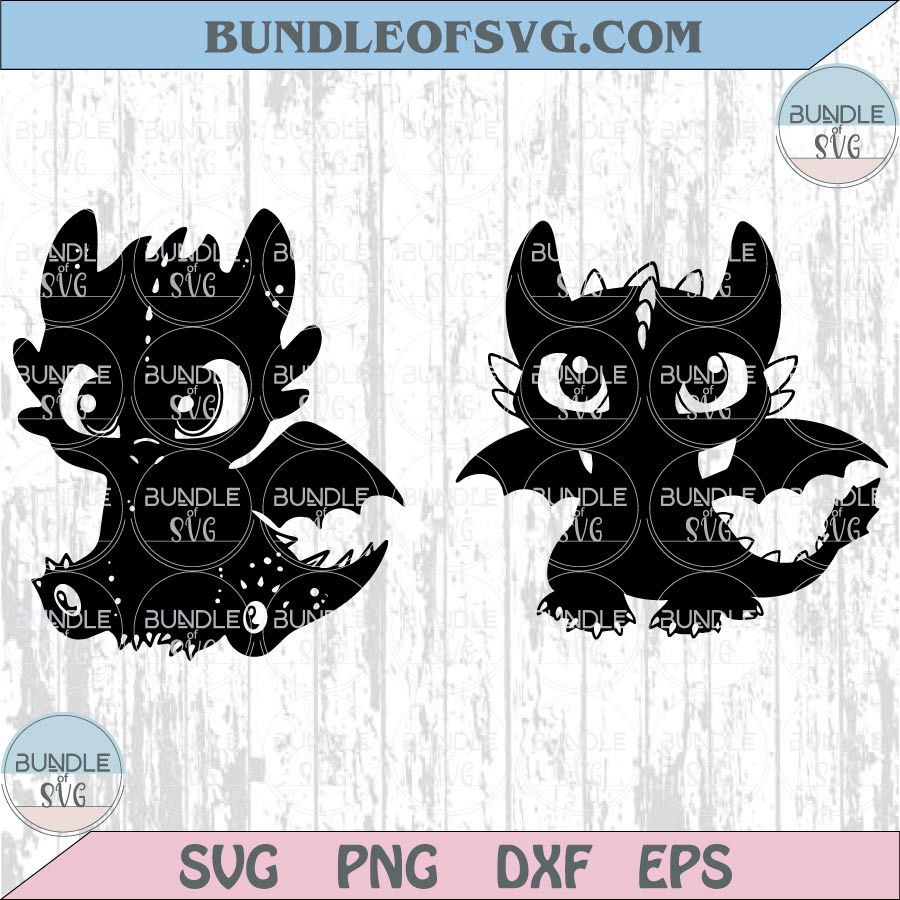 Bundle Toothless Svg Png Night Fury Silhouette Toothless Dragon Svg - BundleofSVG