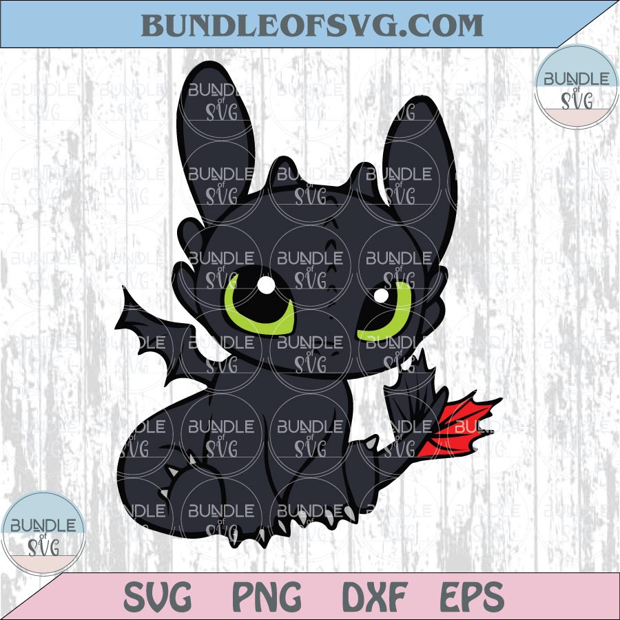 Toothless Silhouette Svg
