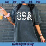 Distressed USA Svg Grunge USA Png Patriotic Shirt Design 4th Of July
