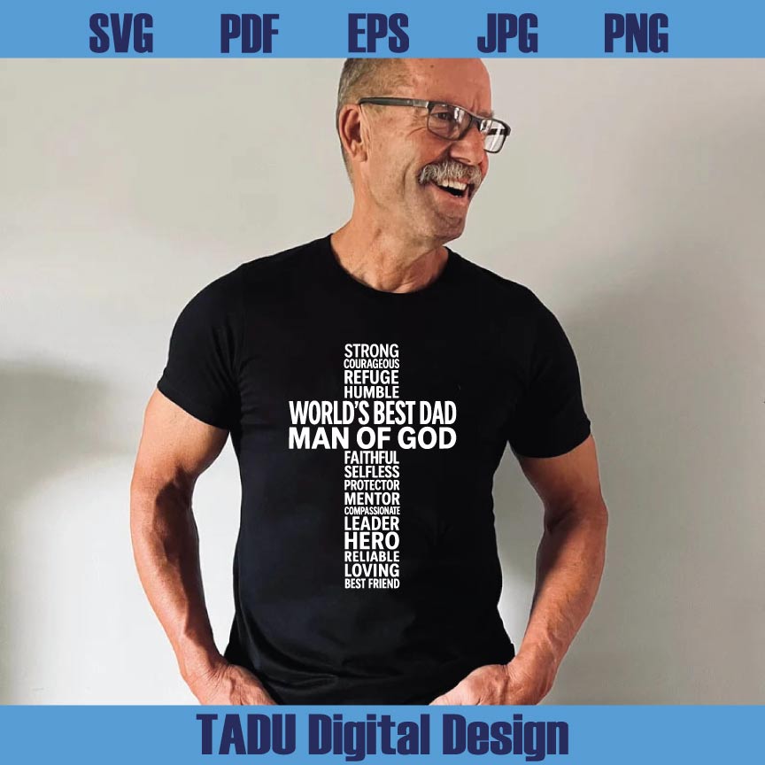 World's Best dad Svg Christian Dad Svg Cross Fathers Day Svg - BundleofSVG