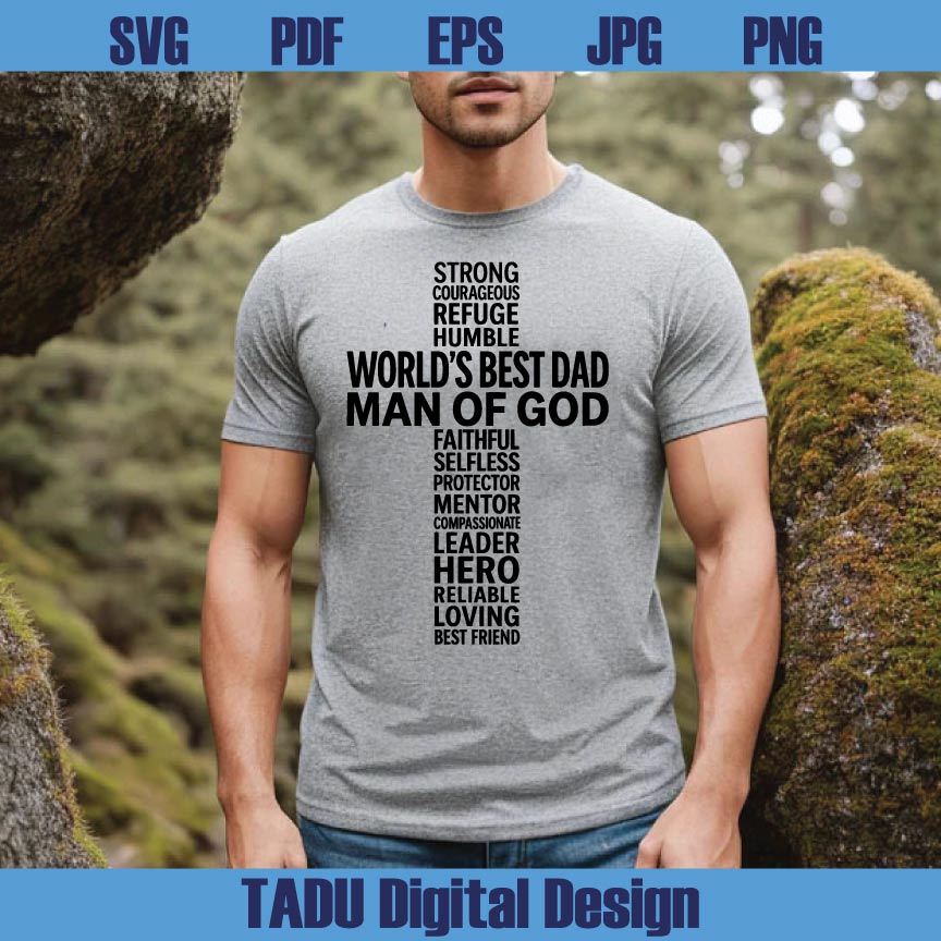 World's Best dad Svg Christian Dad Svg Cross Fathers Day Svg - BundleofSVG