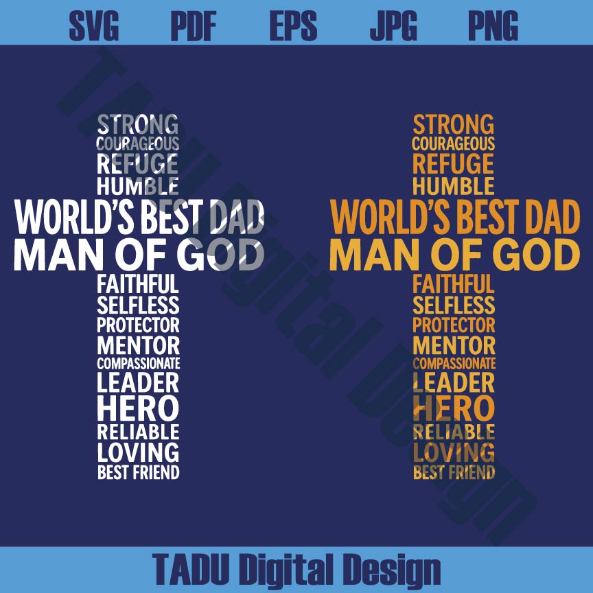 World's Best dad Svg Christian Dad Svg Cross Fathers Day Svg - BundleofSVG