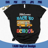 Welcome Back To School Svg School Bus Preschool Svg Teacher Svg