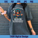 You Curse Too Much Bitch Png Shut the Fuck Up Yoga Monkey Png
