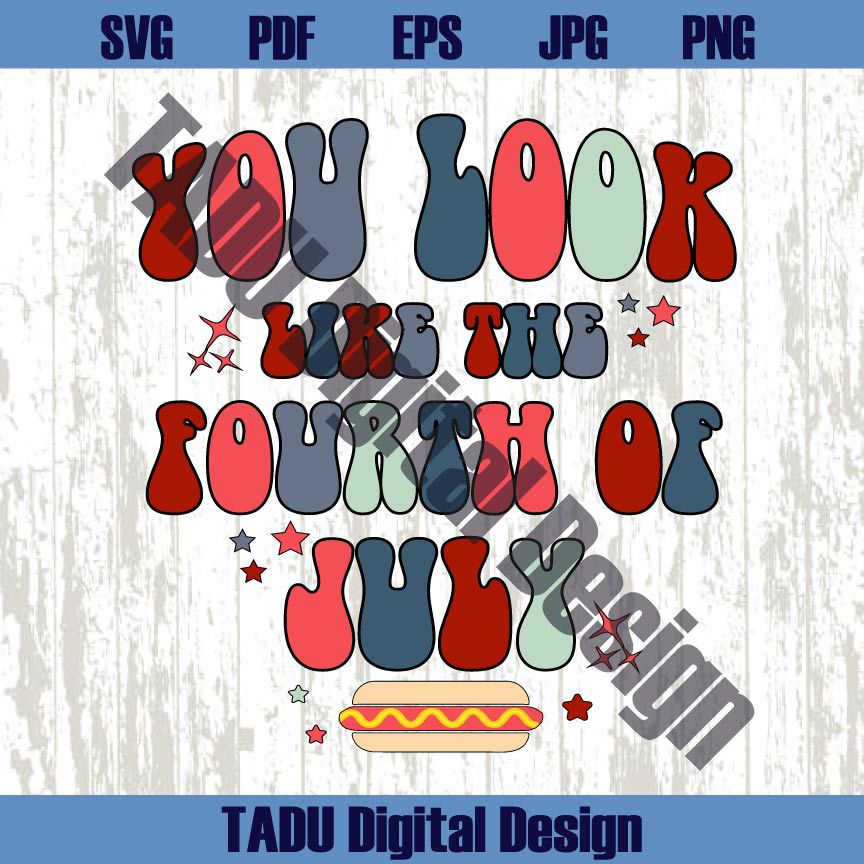 You Look Like The 4th of July Svg Funny July 4th Png Patriotic Svg Png Dxf Eps Files