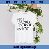 Onesie Svg You Bet Giraffe I'm Cute Svg New Baby Png Newborn Svg