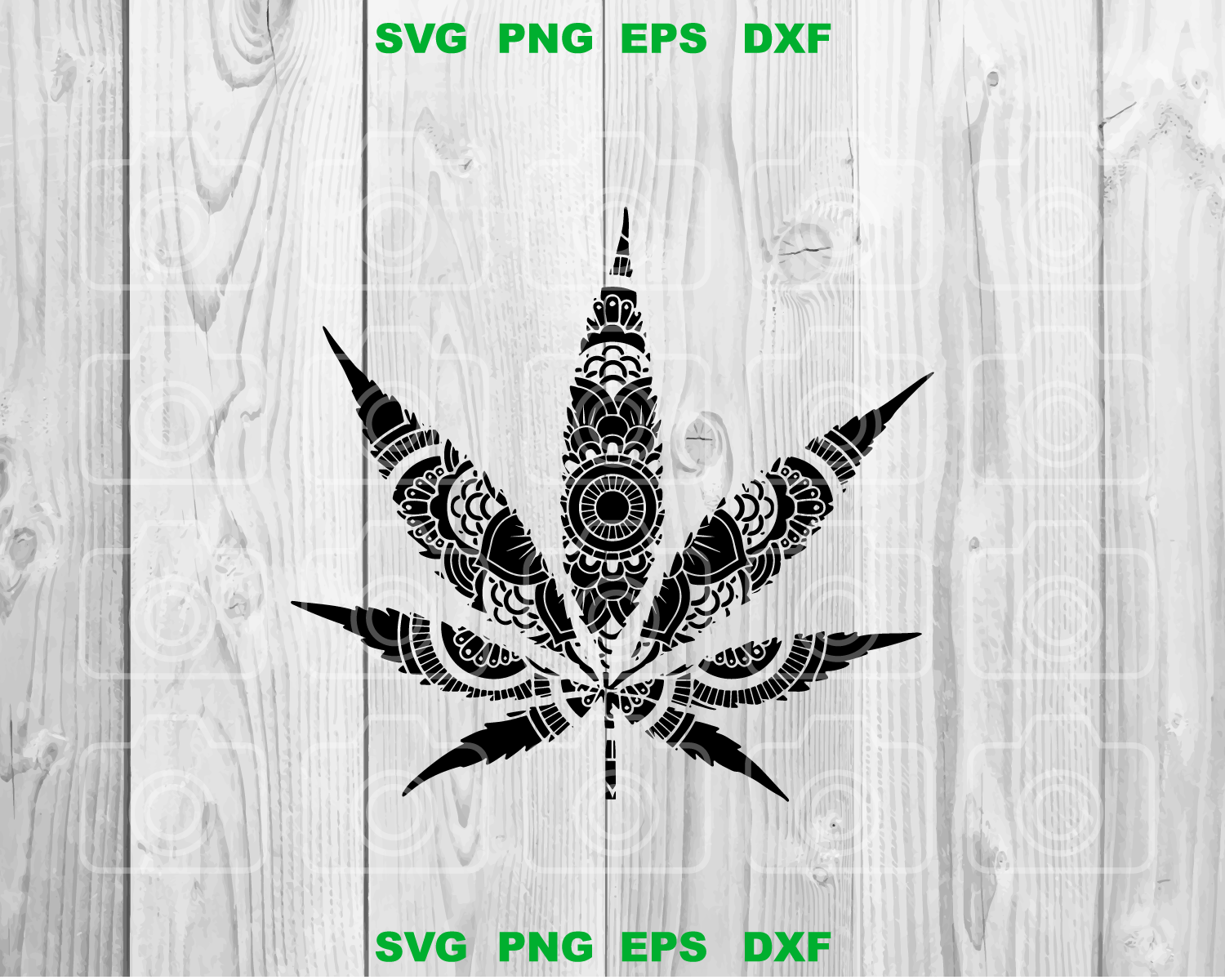 Mandala Cannabis Leaf svg Mandala Marijuana svg Mandala weed shirt svg png jpg dxf eps cutting files silhouette cameo cricut - BundleofSVG