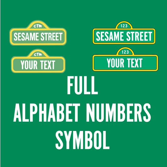 Sesame street font SVG Letters Sesame street Alphabet Number Birthday Party Posters svg png dxf files - BundleofSVG
