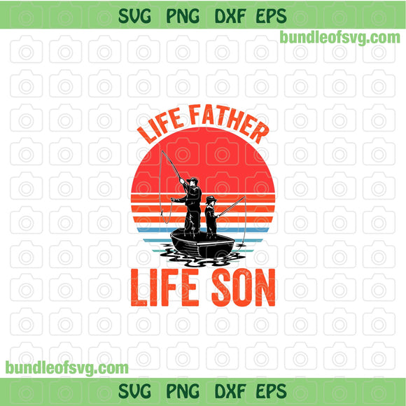 Like Father Like Son svg Fishing Son svg Fishing Dad svg png